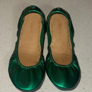 Tieks Emerald Patent Ballet Flats